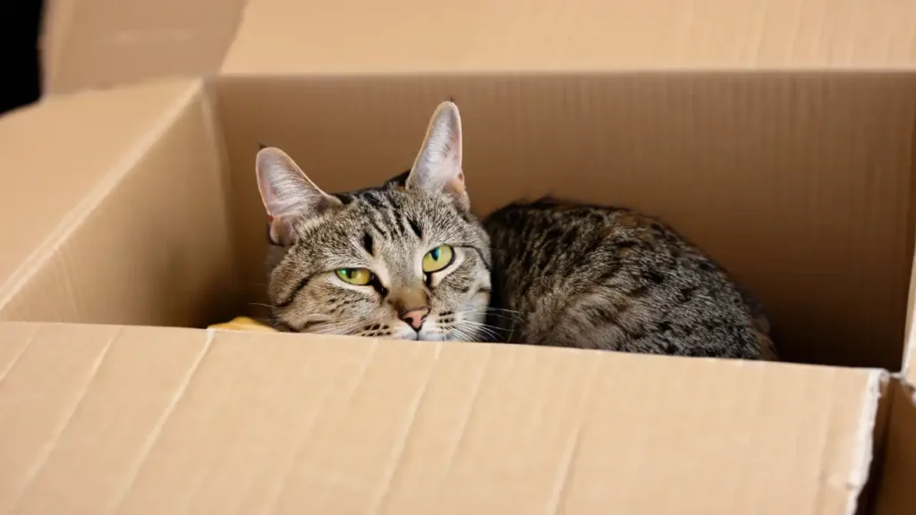 Why do cats love boxes ? 